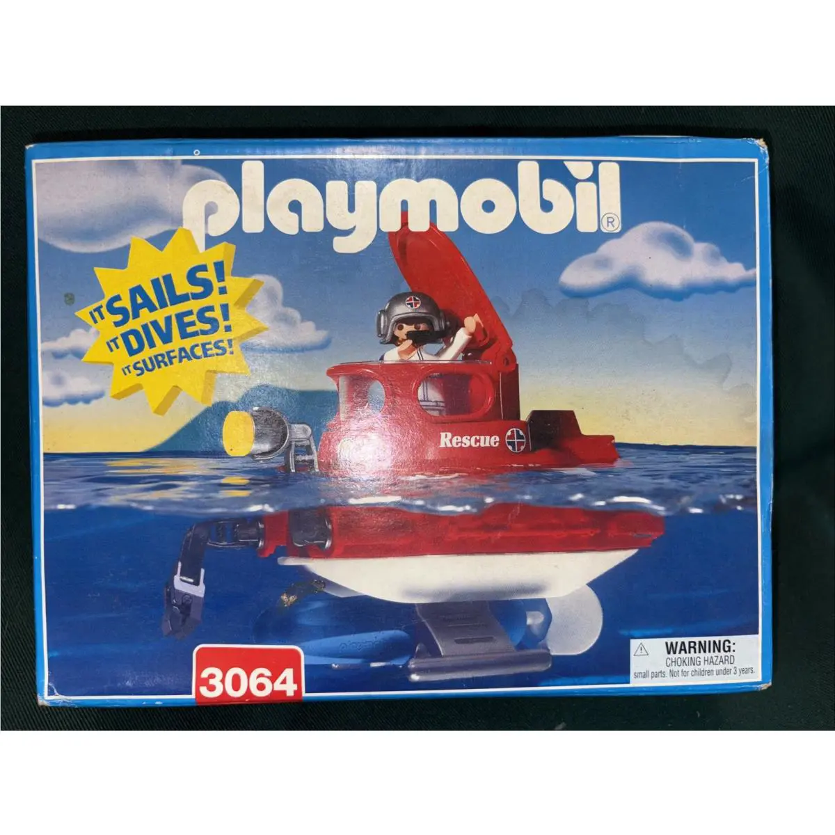1999 Playmobil 3064 Submarine Rescue Set
