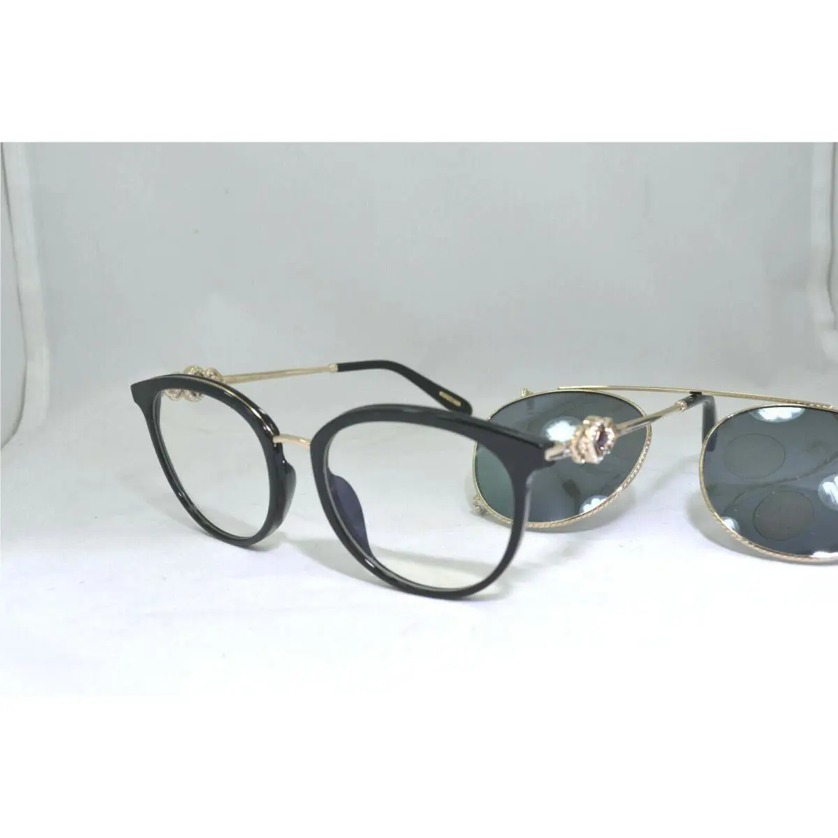 Chopard SCH273S 700P Eyeglasses Frame with Clip-on