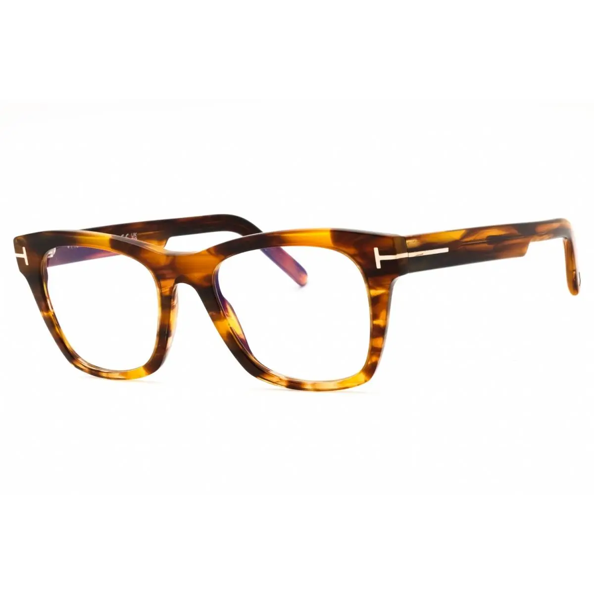 FT5886-B 047 Eyeglasses Light Brown Havana Frame 52mm by Tom Ford