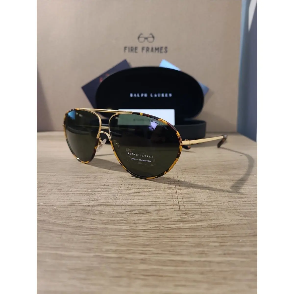 Ralph Lauren R7066J 9372/71 Gold/tortoise Sunglasses 62-11-140 UV
