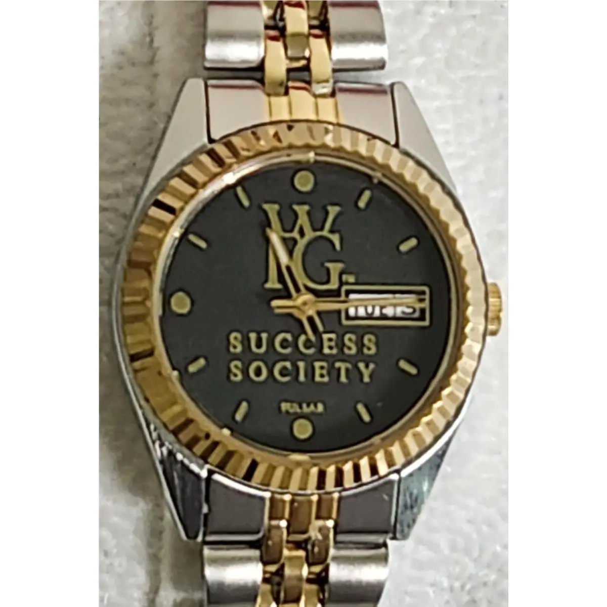 Wfg Success Society Watch Gold Silver Quartz w/ Box Rare Award Edition by Pulsar