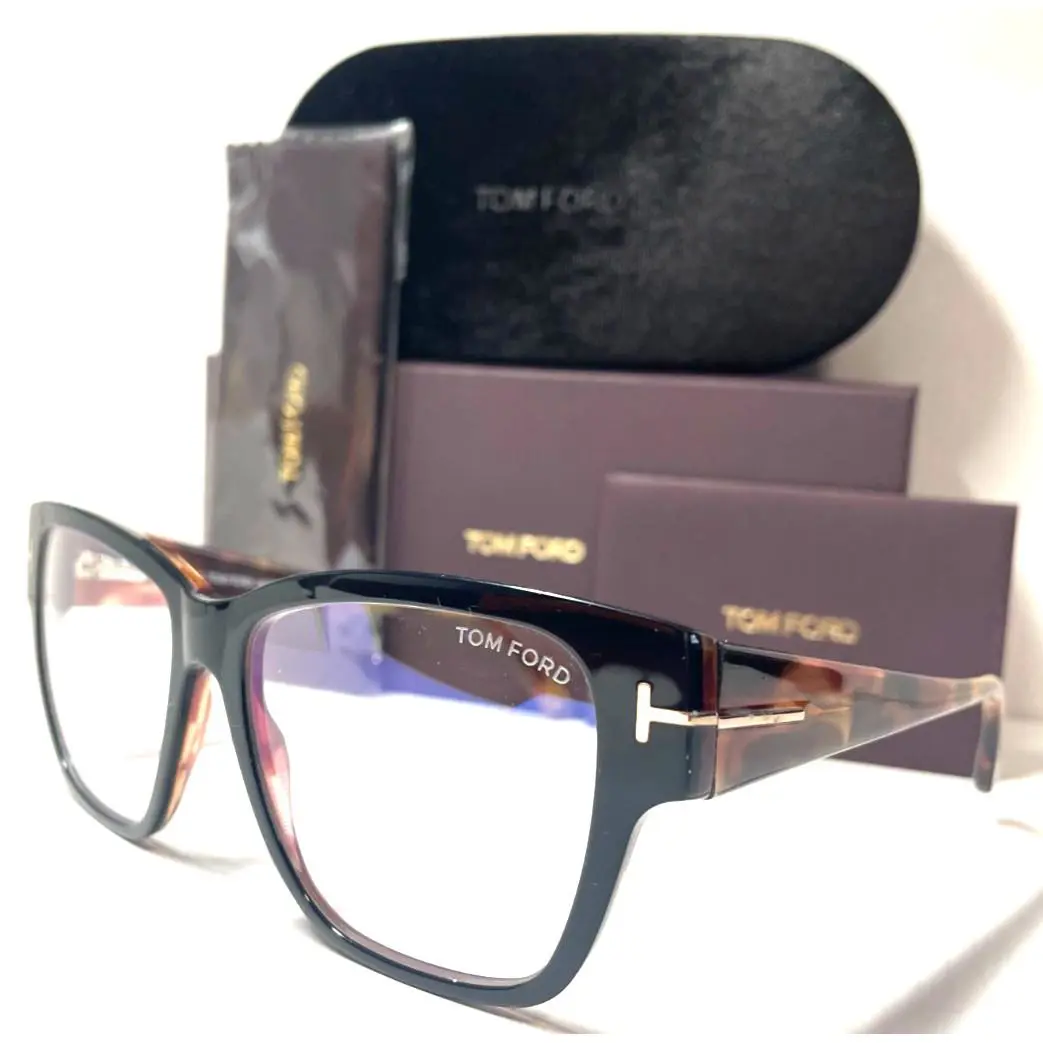 Tom Ford TF 5745-B 005 Black Gold /havana Spring Hinges Temples Eyeglasses 54-16