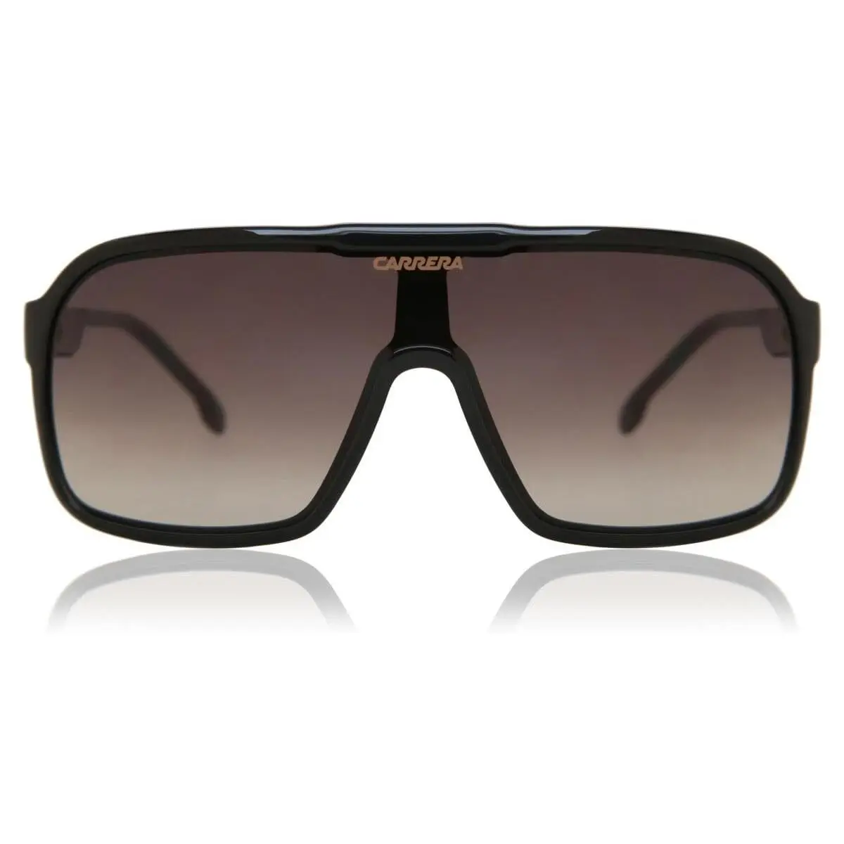 Carrera 1046 Large Black Sunglasses Stylish Unisex Frame with Logo Case