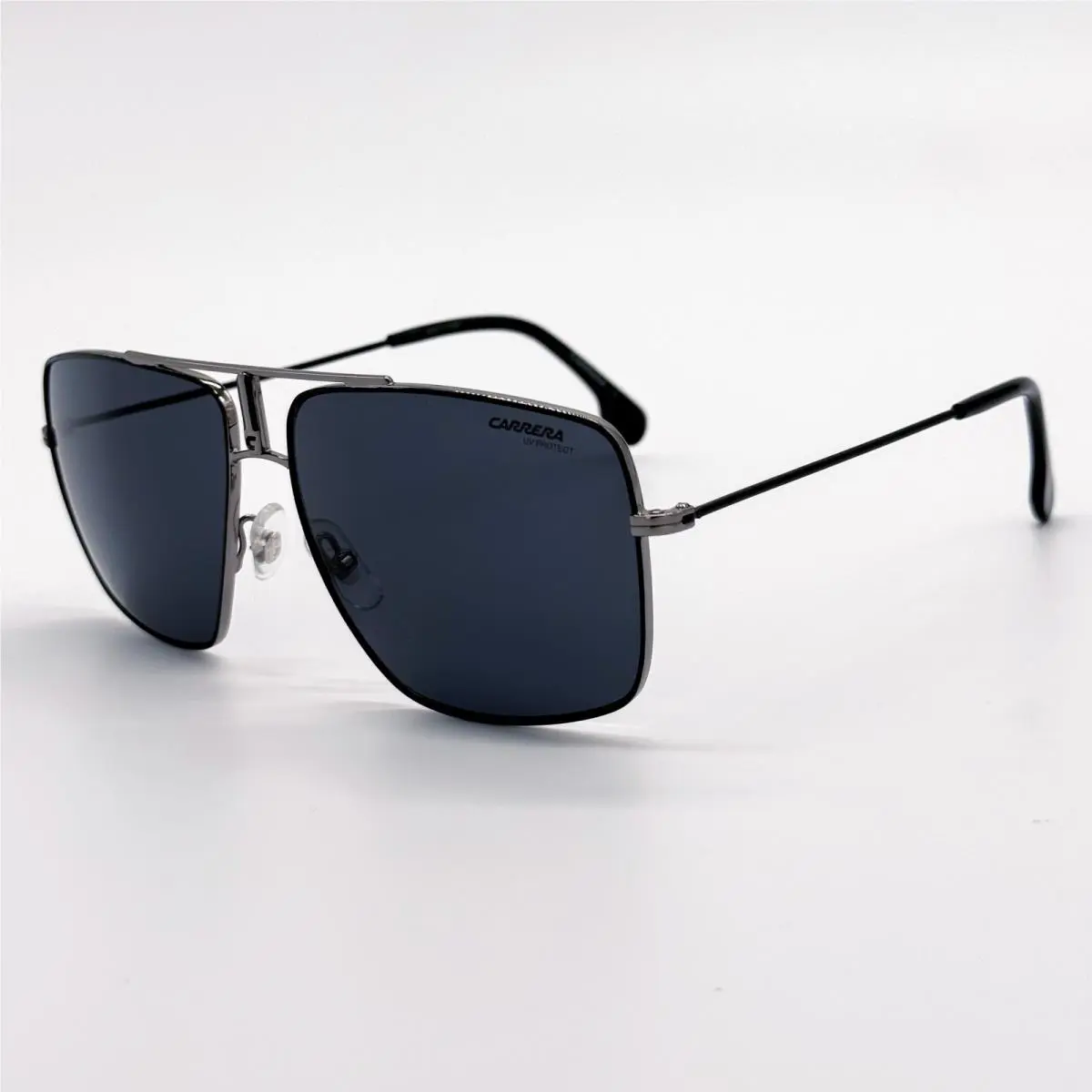 Carrera 1006/S 0TI7 Sunglasses Men Silver Black Aviator Eyewear Carrera