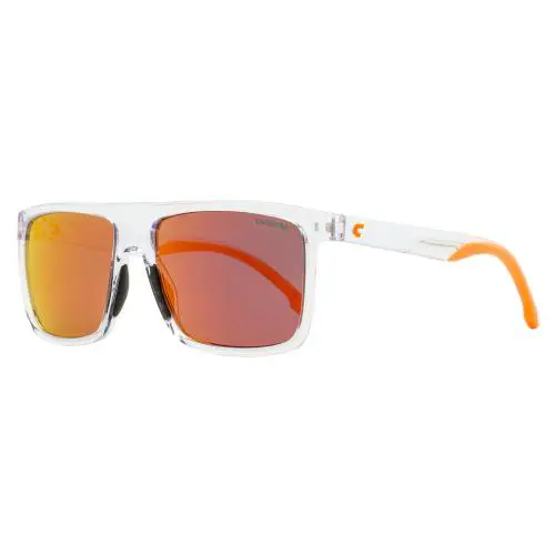 Carrera Flat-top Rectangular Sunglasses 8055/S 900UZ Crystal/orange 58mm