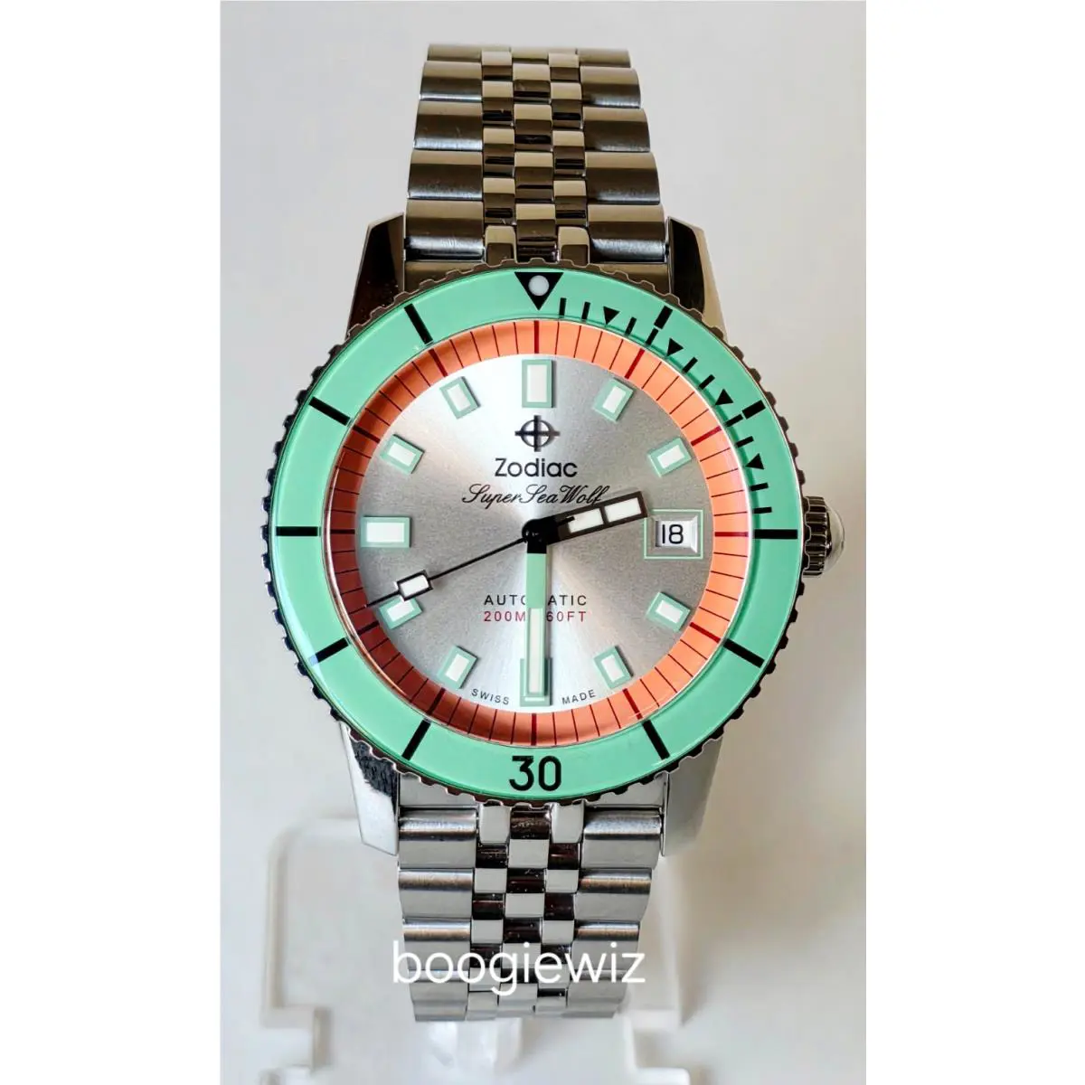 Super Sea Wolf Compression Diver Automatic Stainless Steel Watch ZO9269 by Zodiac