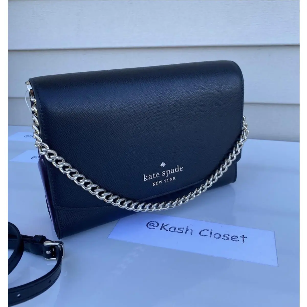 Crossbody Bag Carson Convertible Handbag Black by Kate Spade