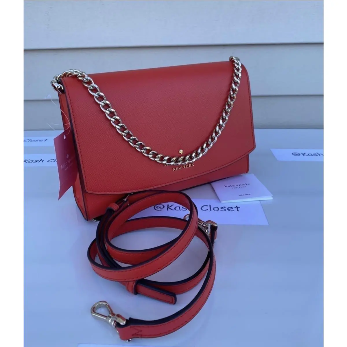 Crossbody Bag Carson Convertible Handbag Gazpacho (Red) by Kate Spade