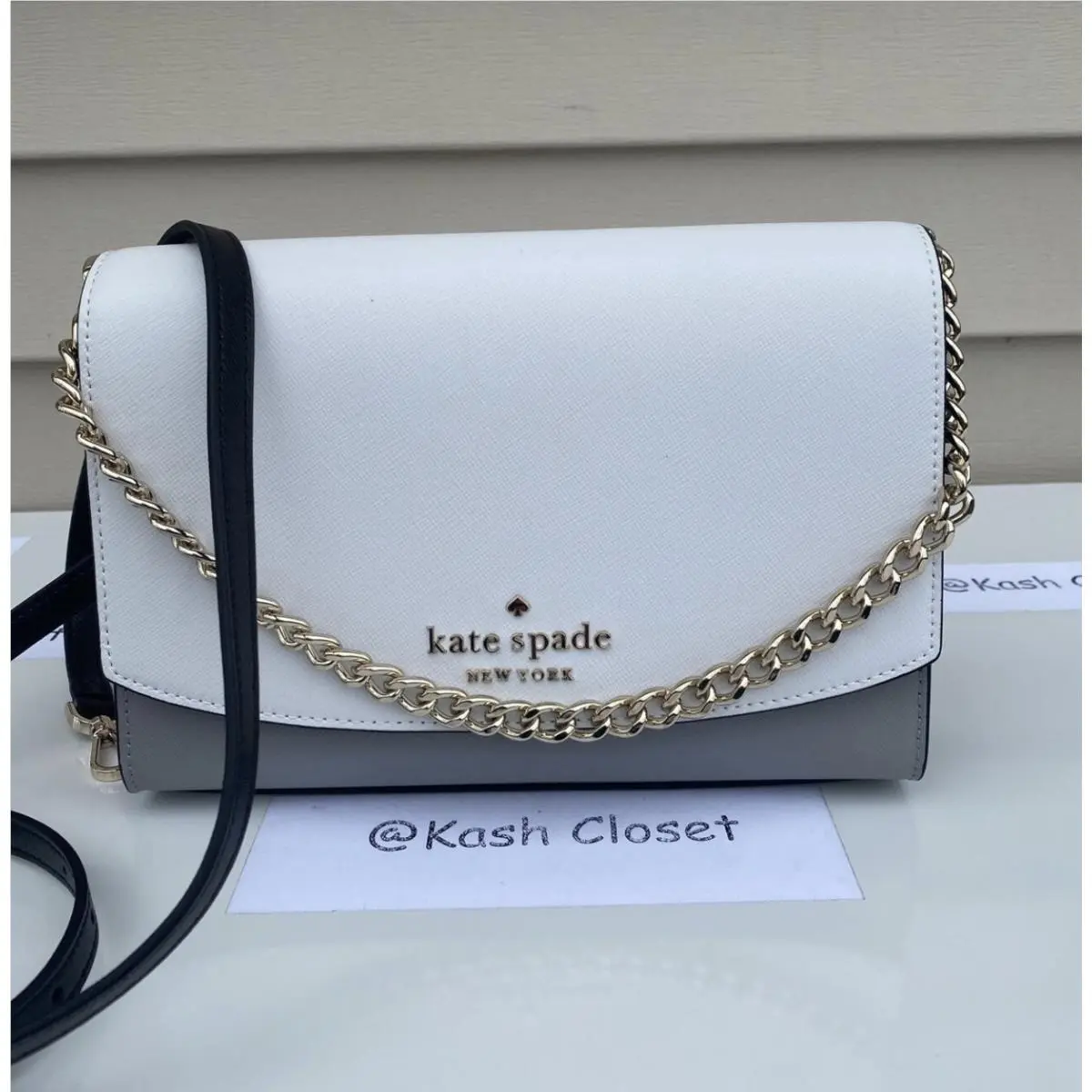 Crossbody Bag Carson Convertible Handbag Nimbus Grey by Kate Spade