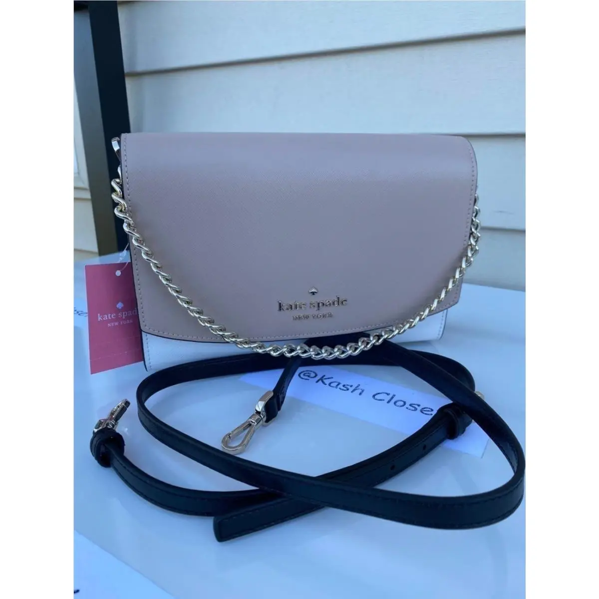 Crossbody Bag Carson Convertible Handbag Warm Beige Multi by Kate Spade