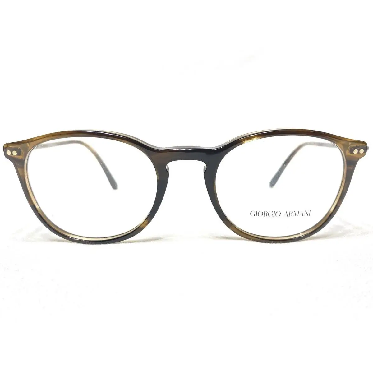 Giorgio Armani AR7125 5594 Mens Striped Brown Square Eyeglasses Frames 50/20