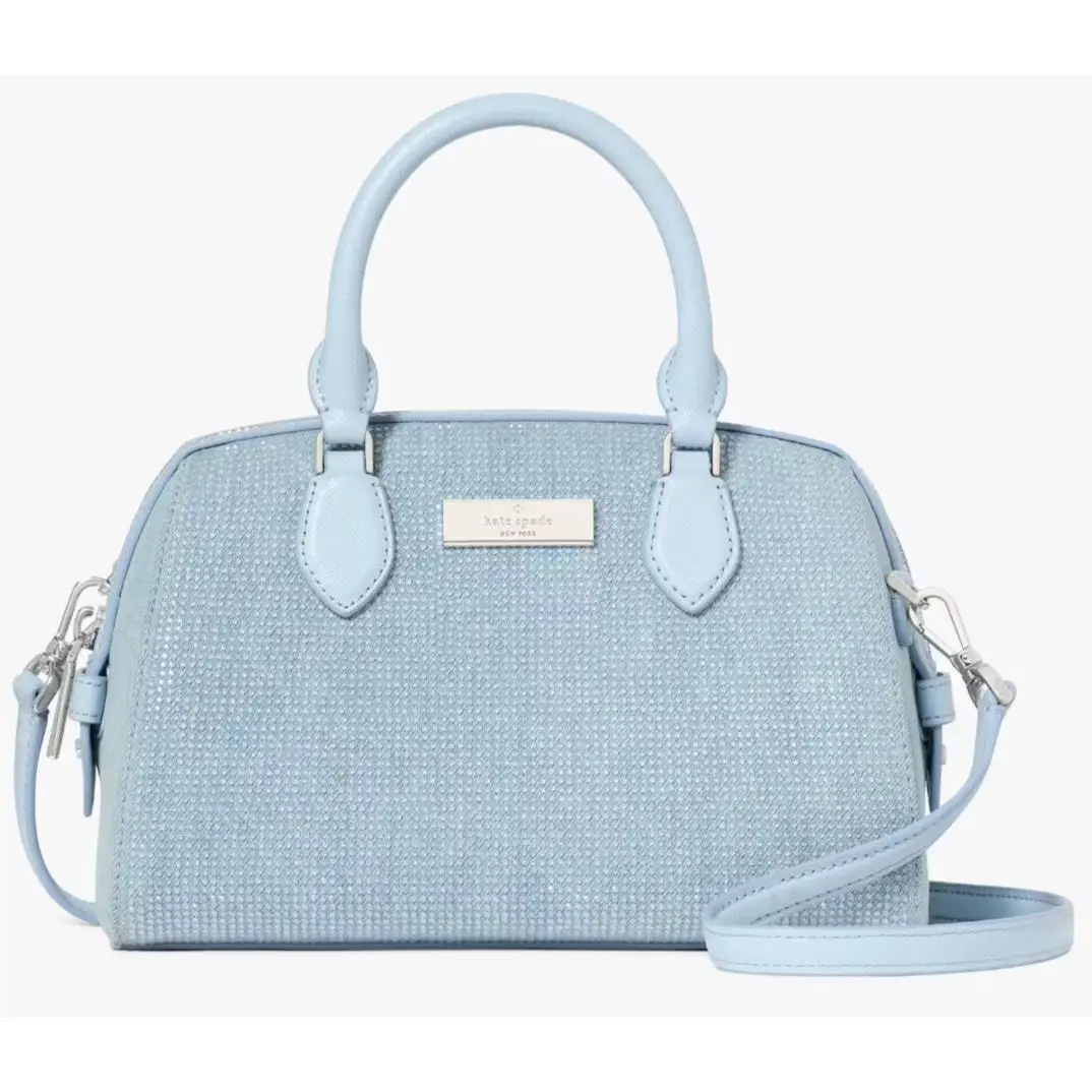 Kate Spade Madison Studded Denim Small Dolly Duffle Bag KK204 Purse