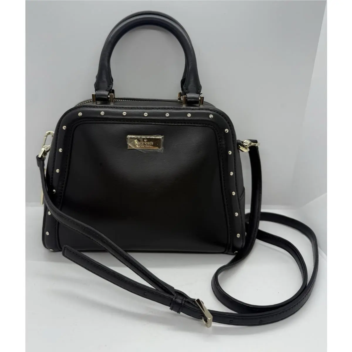 Kate Spade Sm Rocki Helena Street Purse Handbag Black Leather WKRU3558