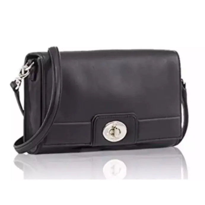 Juliana Hampton Road Black Leather Crossbody Purse L9621 by Kate Spade