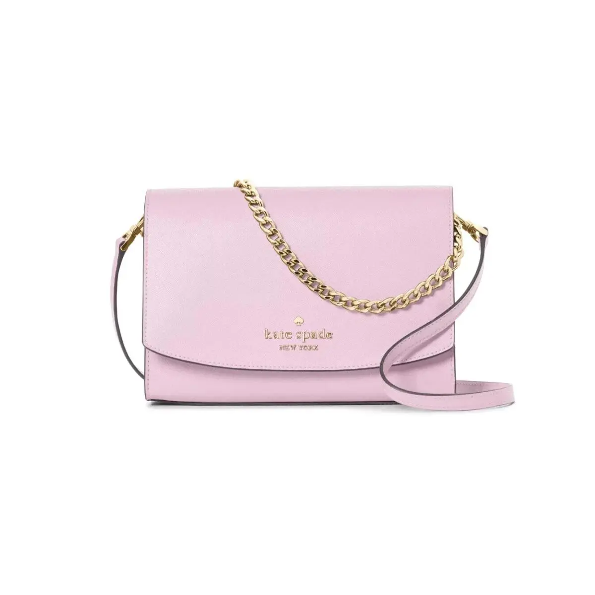 Kate Spade Madison/carson Saffiano Leather Convertible Crossbody Bag Satcel Pink