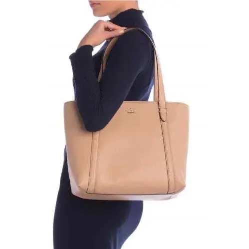 Kate Spade Oakwood Street Chandra Pebble Leather Tote Bag PXRU9390