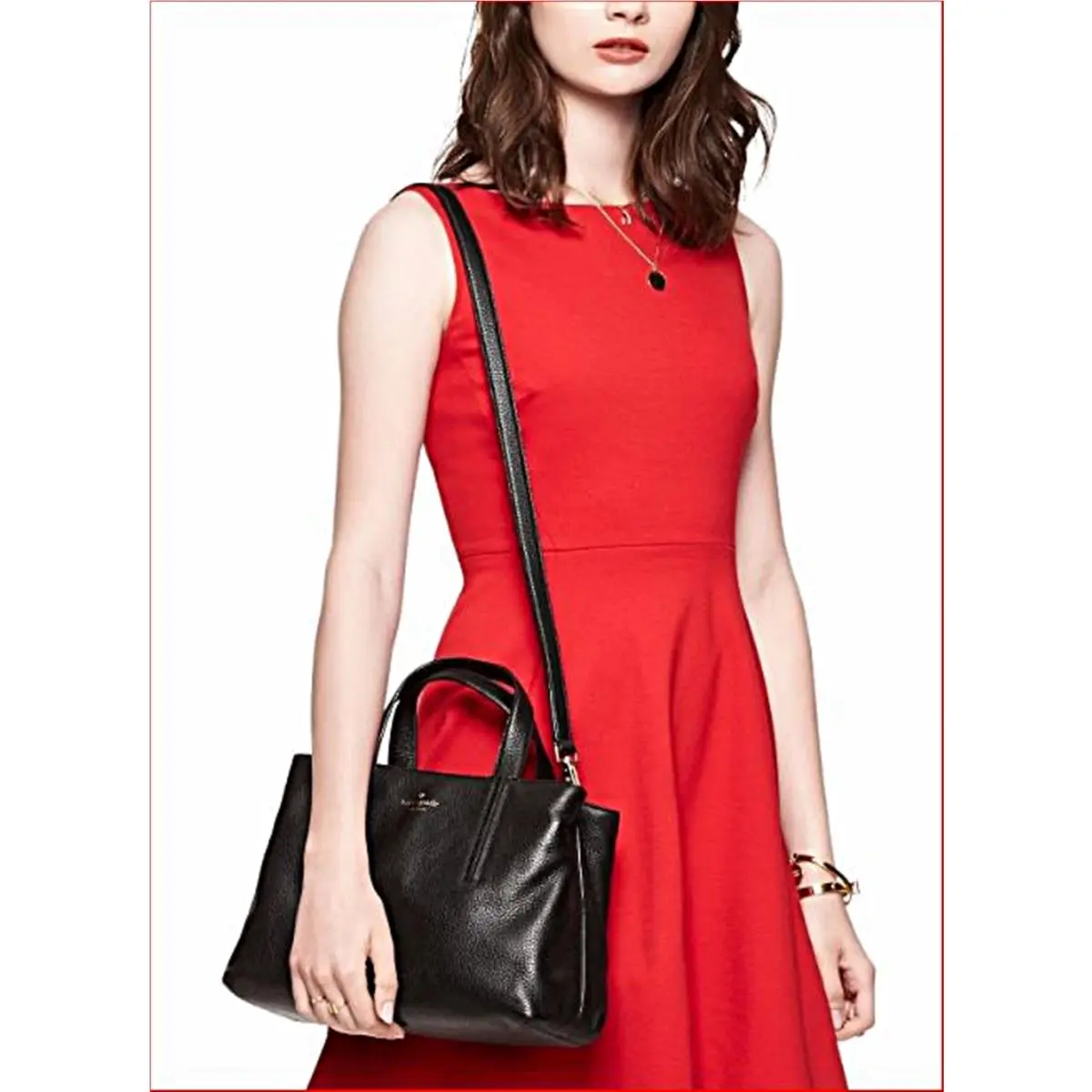 Kate Spade Cate Grey Street Black Purse Carry All Shopper Handbag Bag
