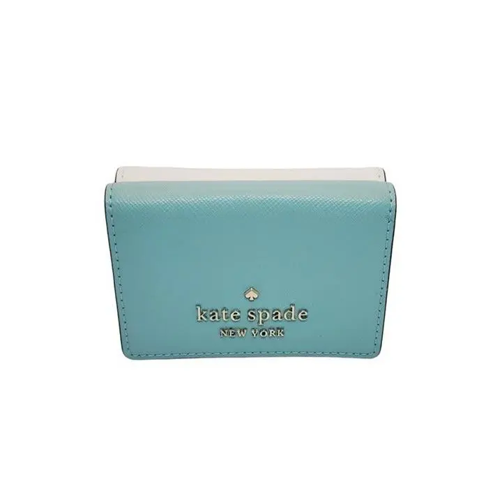 Kate Spade Wallet Staci Colorblock Micro Trifold Poolside Multi