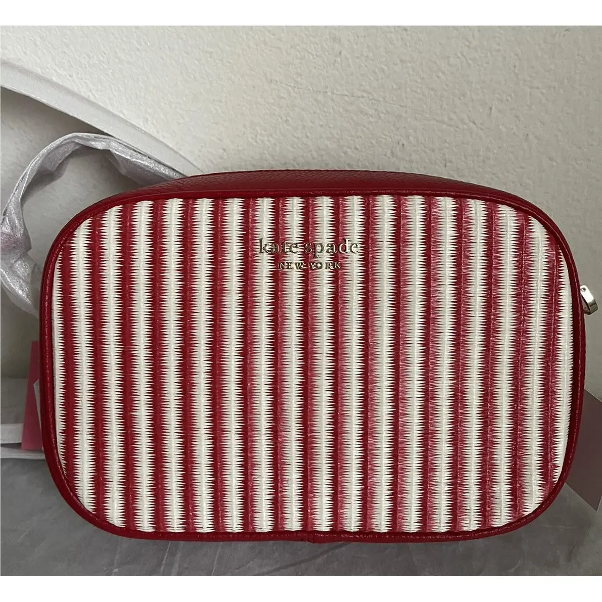 Kate Spade Astrid Straw Medium Camera Bag PXR00479 Packaging