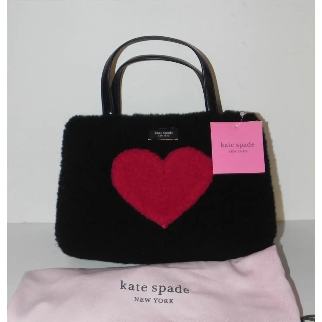 Kate Spade Sam Icon Small Heart Tote – Fur Shearling Bag
