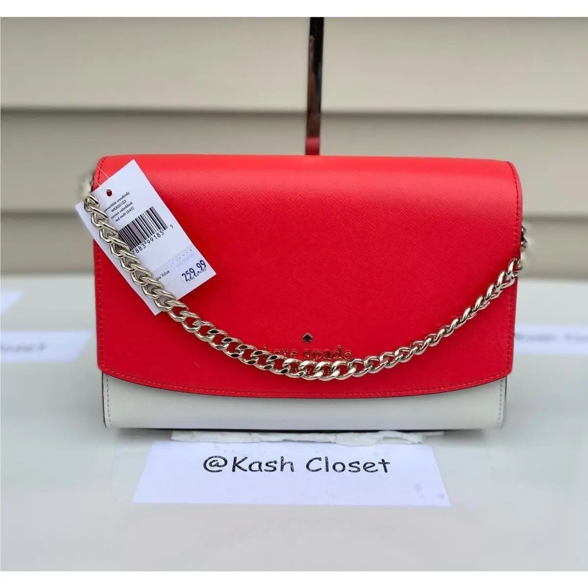 Kate Spade Crossbody Carson Purse Convertible Shoulder Bag Red Multi