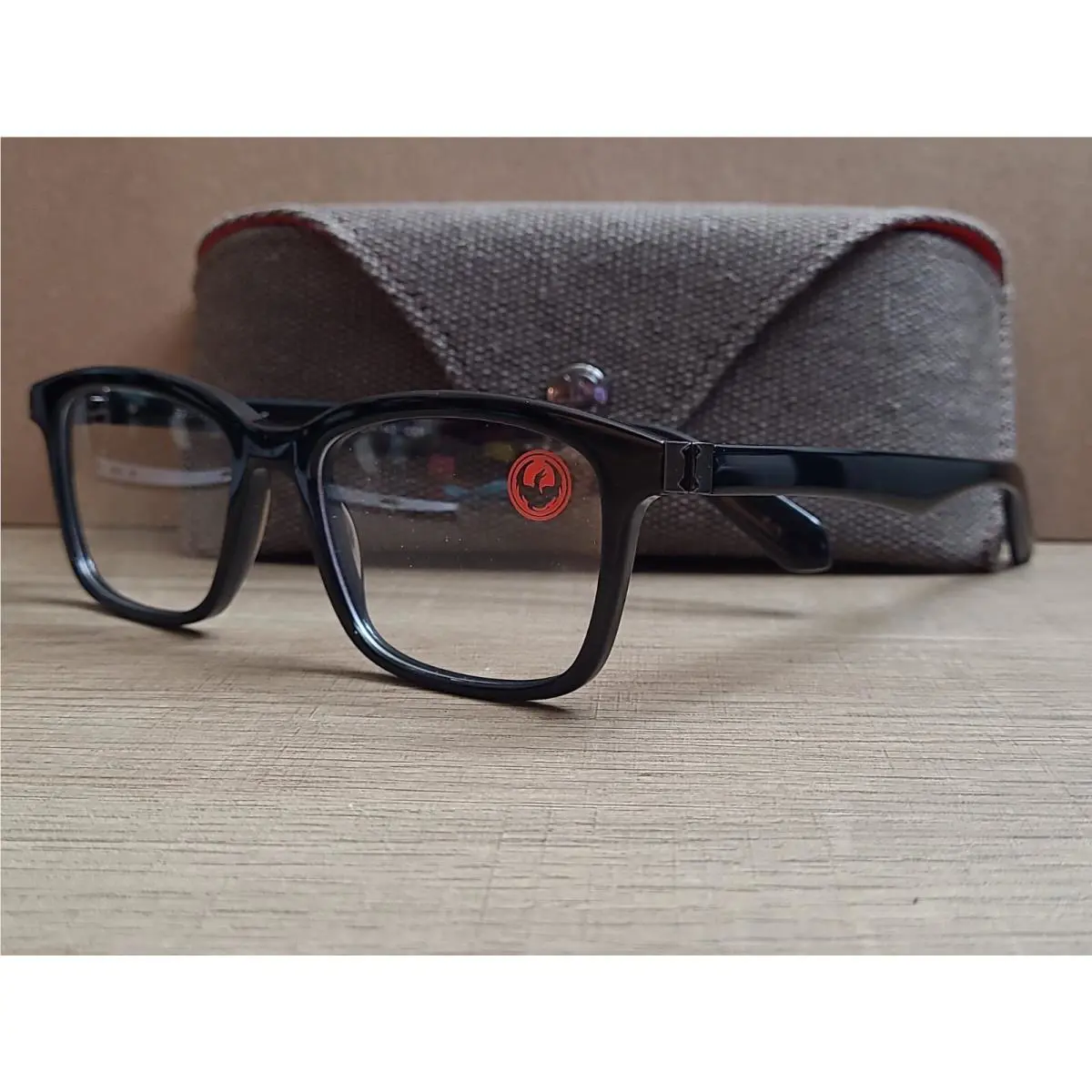 Official Dragon DR 140 Hunter 001 Black Eyeglasses Frames 52-18-145