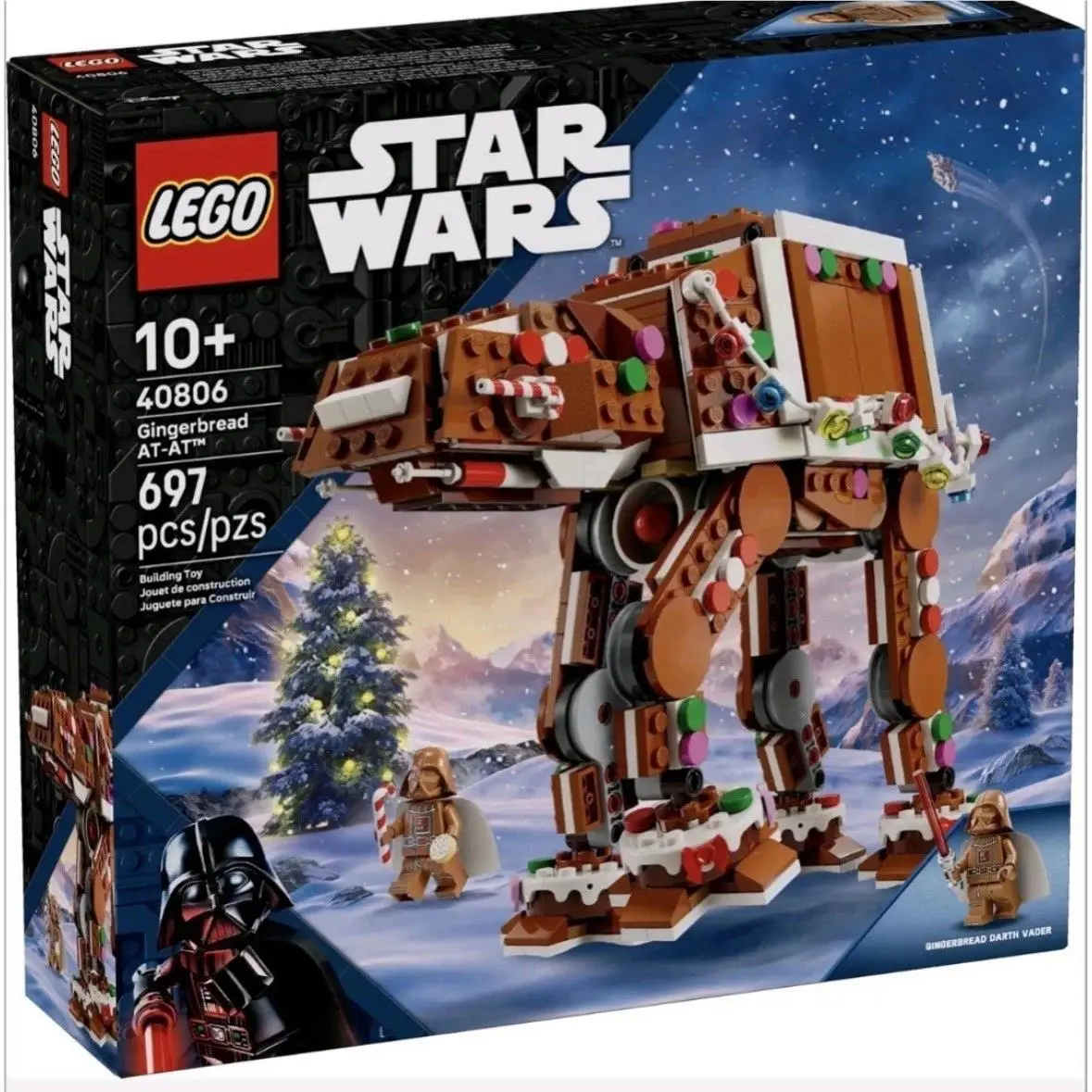 Lego 40806 Star Wars Gingerbread At-at Walker 697 Pcs