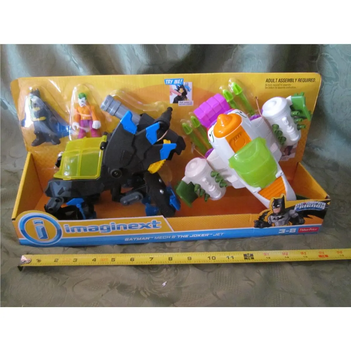 Fisher Price Imaginext DC Super Friends Batman Mech Joker Jet Plane Robot