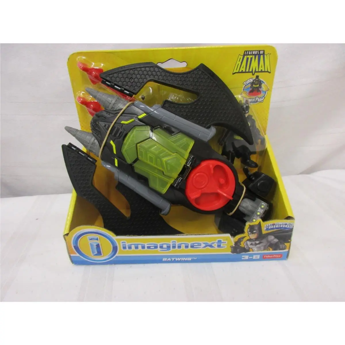 Fisher Price Imaginext DC Super Friends Powerpad Batwing Legends of Batman Red