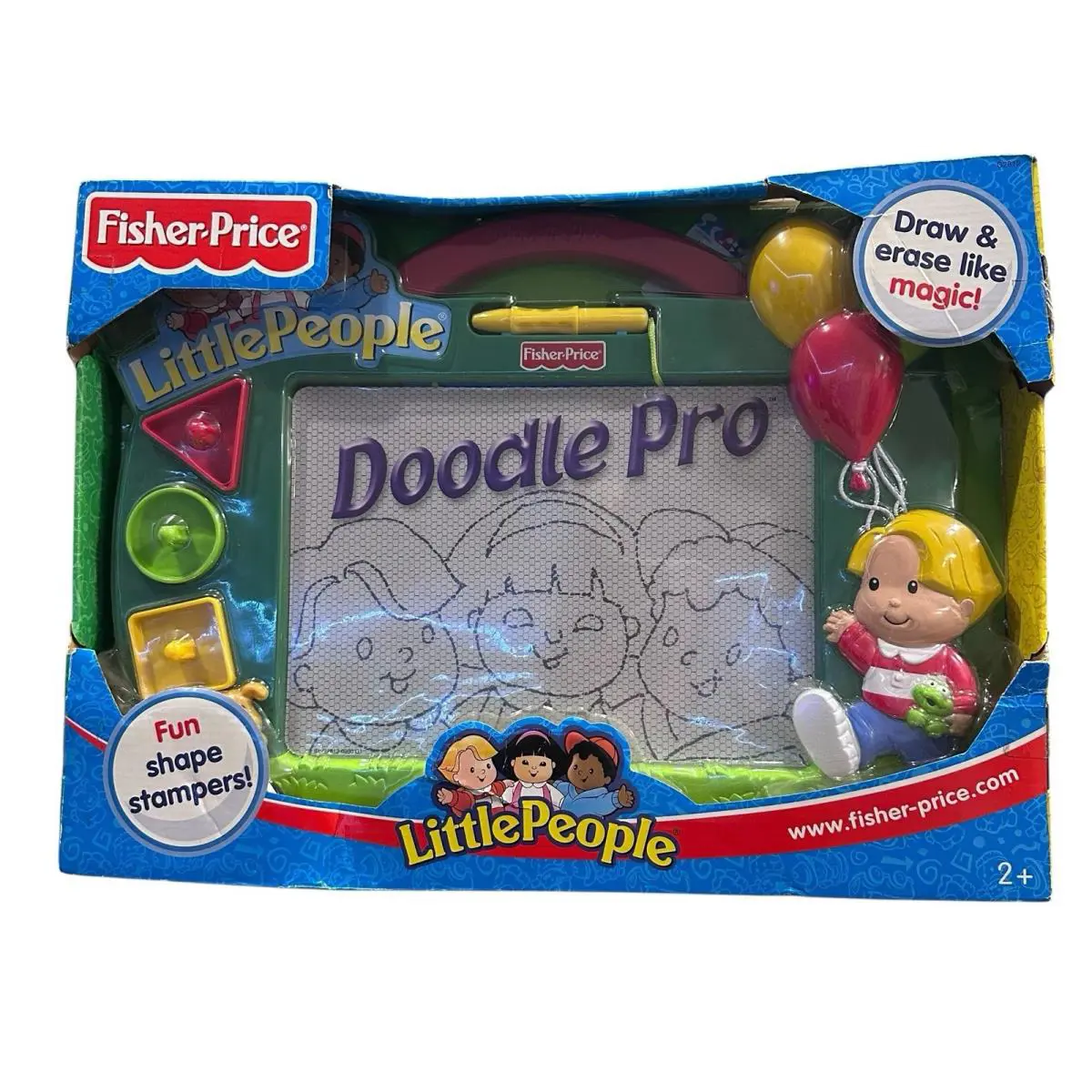 Fisher-price Little People Doodle Pro Magnet Drawing Toy Box Is A Bit Damage