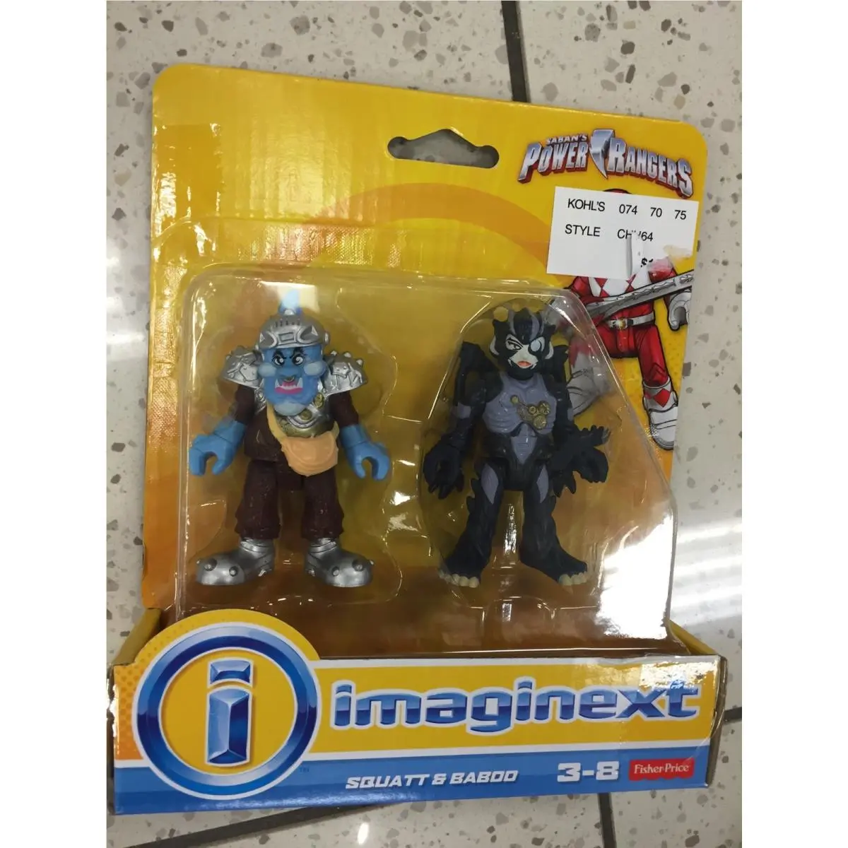 Fisher Price Imaginext Power Rangers Squatt and Baboo Invasion Villain Toy
