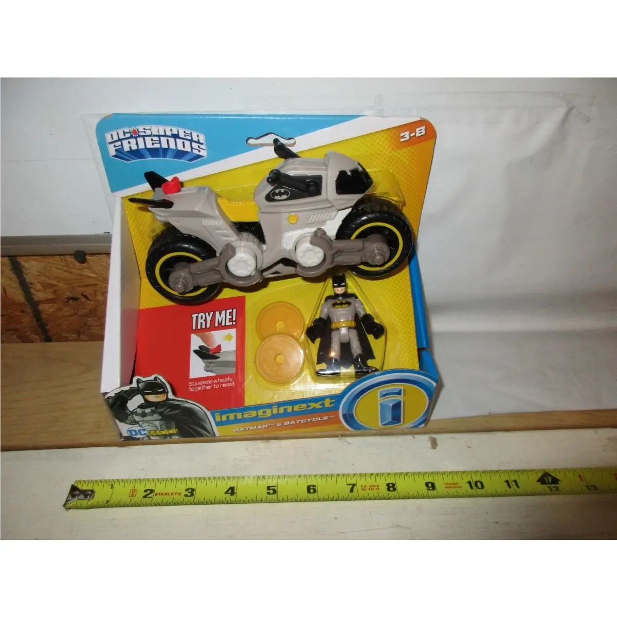 Fisher Price Imaginext Batman Motorcycle Batcycle Hover Bike Disc Toy