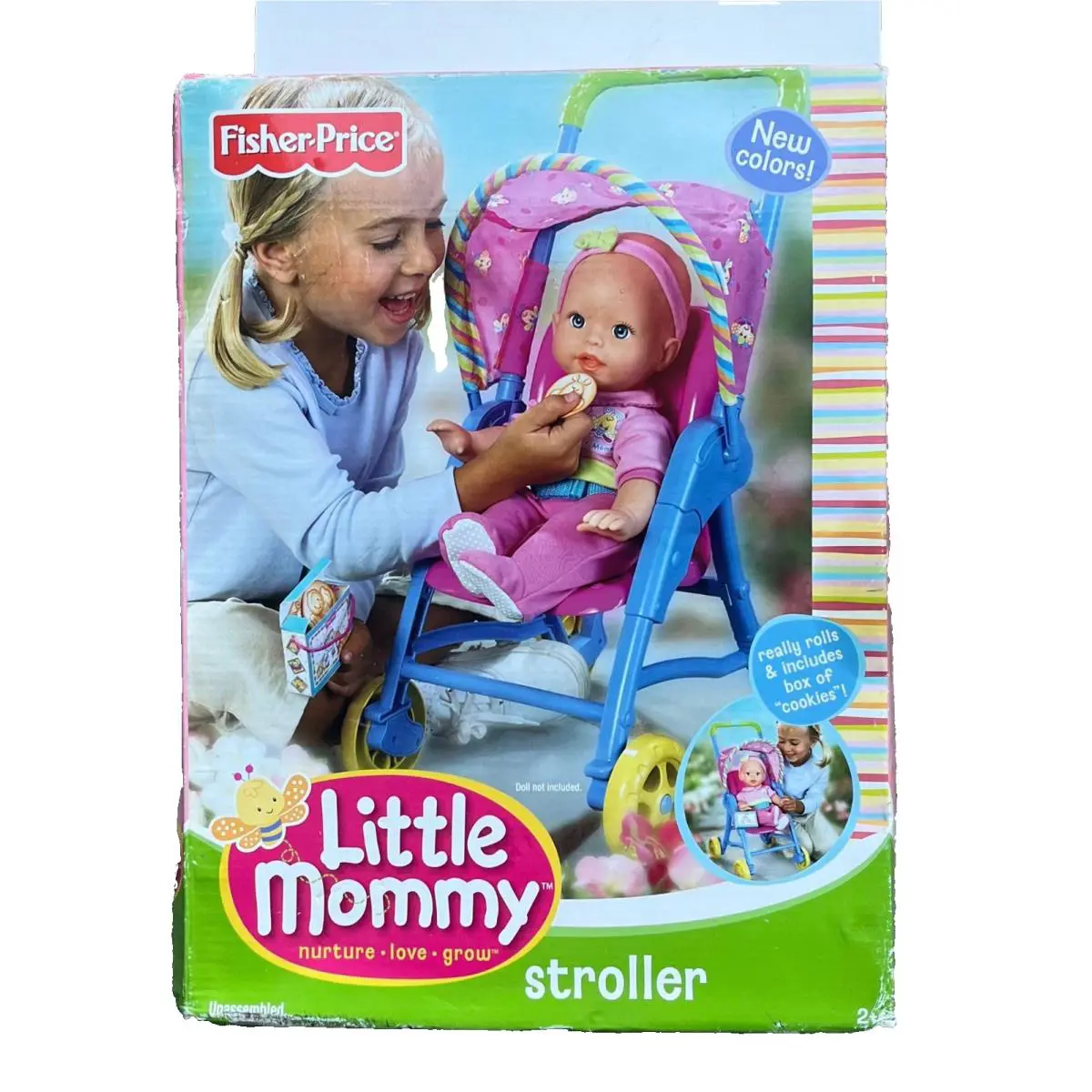Fisher Price Little Mommy Baby Doll Toy Stroller 2003