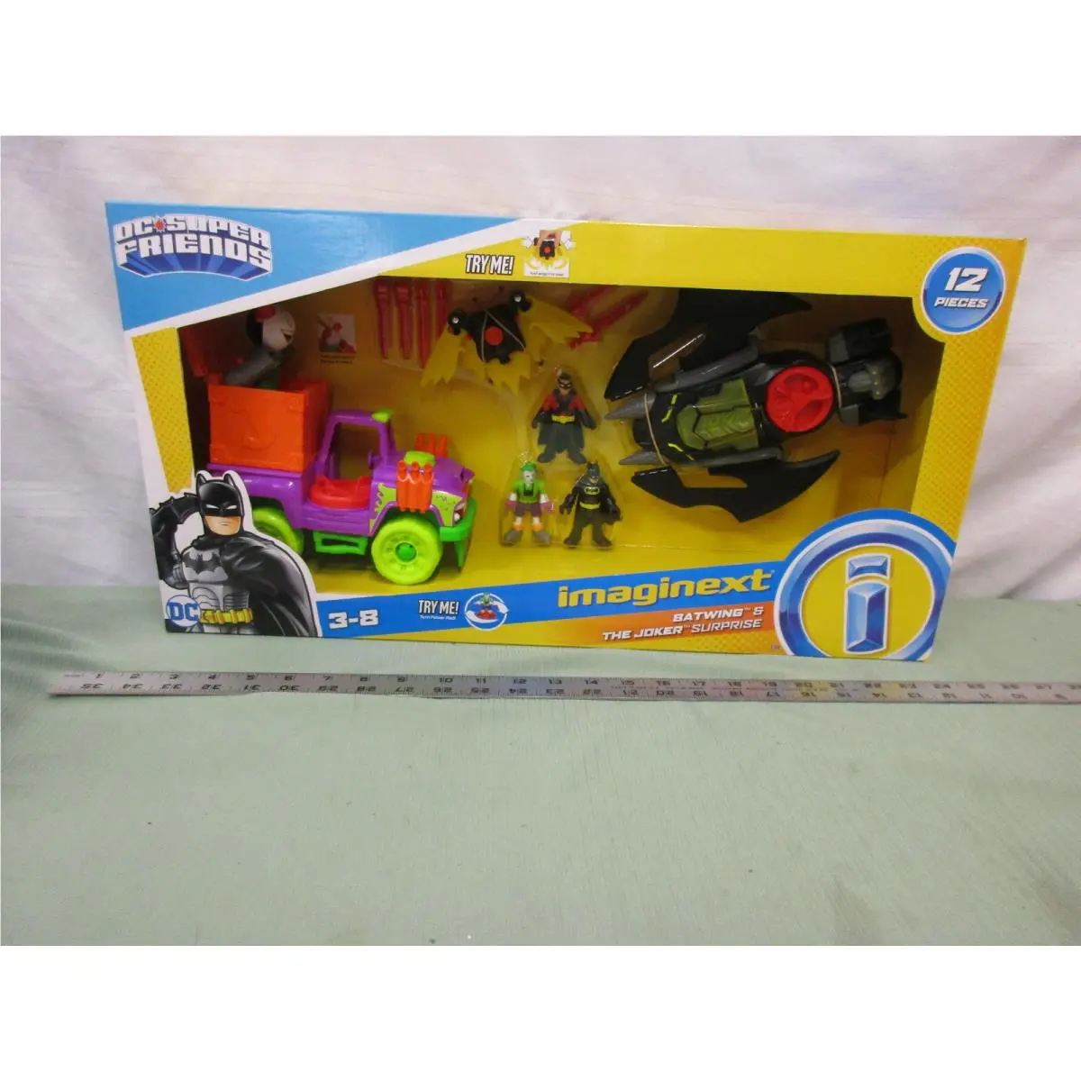 Fisher Price Imaginext DC Super Friends Batman Batwing and Joker Surprise Rob