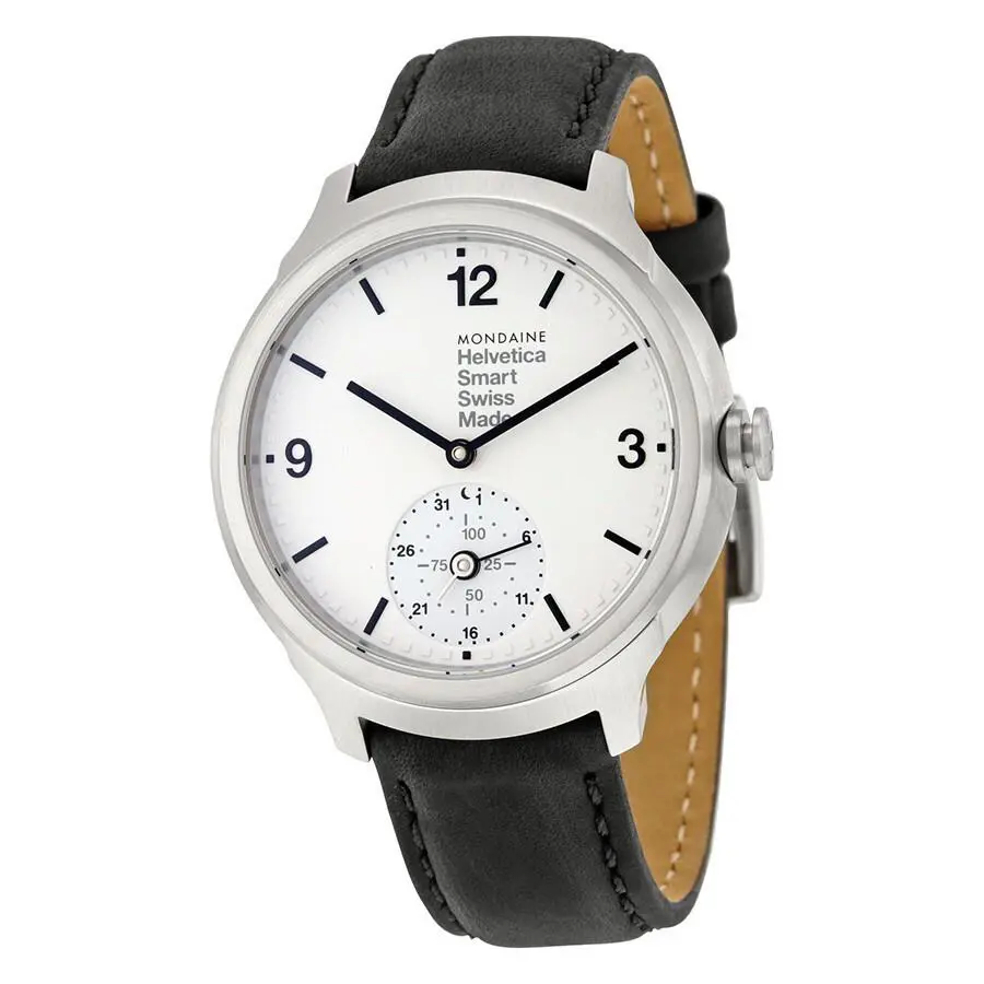 Helvetica No 1 Bold Smart White Dial Men`s Watch MH1.B2S10.LB by Mondaine