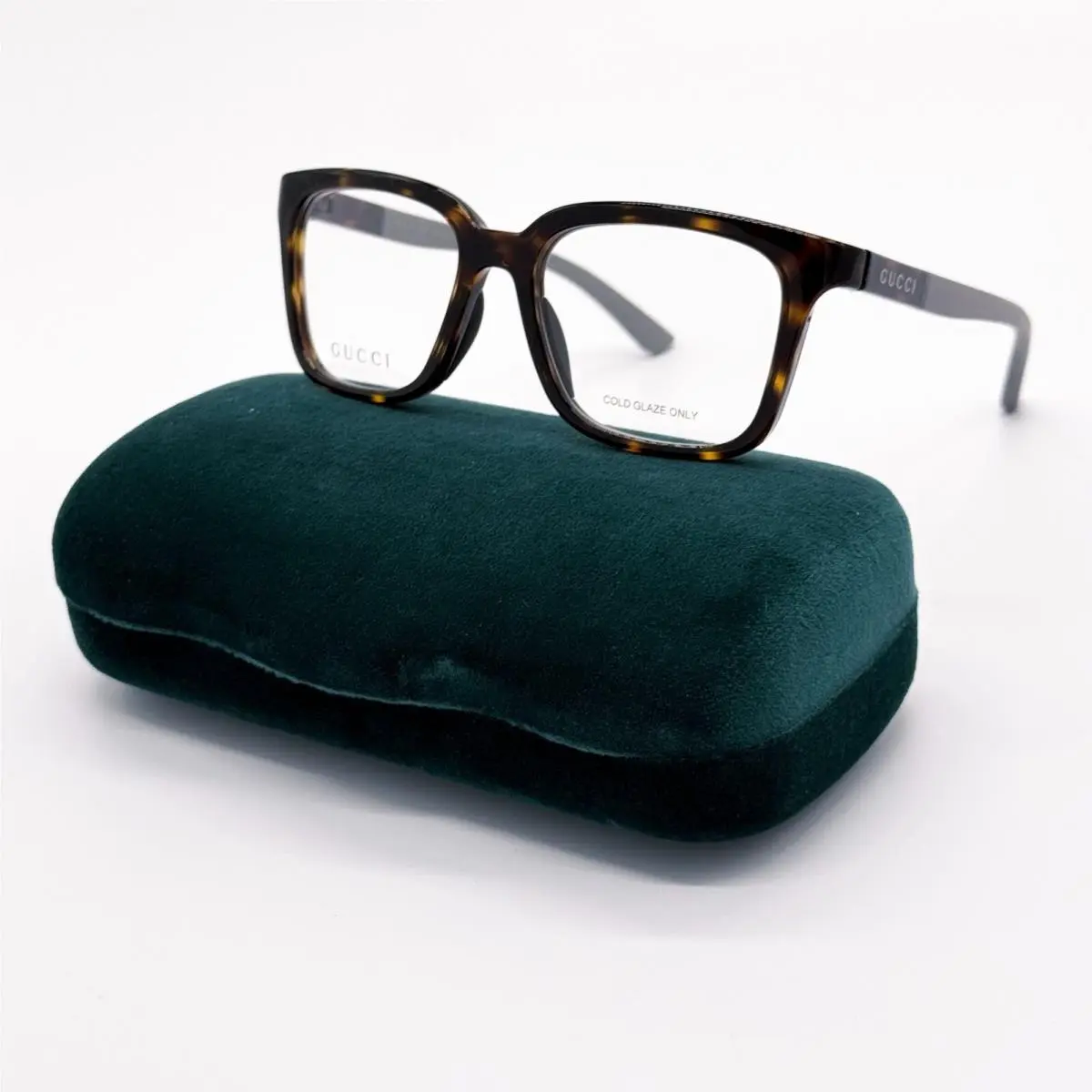 GG1738O 002 Havana/grey Men Eyeglasses  by Gucci