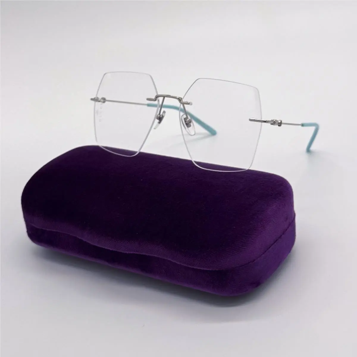 GG0683O 002 Gucci Square Silver Women Eyeglasses Gucci