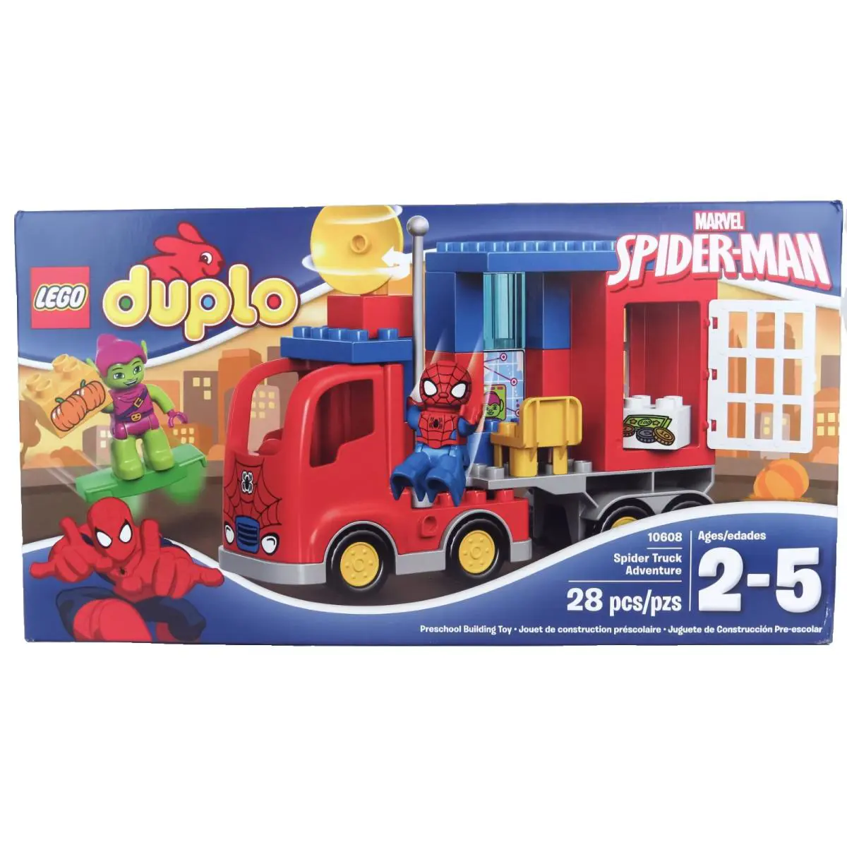 Lego Duplo 10608 Marvel Spider-man Spider Truck Adventure 28Pcs Ages 2-5