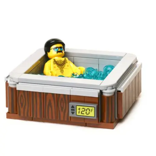 Lego Custom Pad Printed Hot Tub Minifigure CB Dad Bod Minifig
