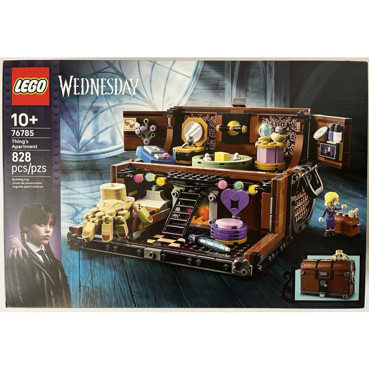 Lego Wednesday Thing’s Apartment 828 Pieces 76785 Box
