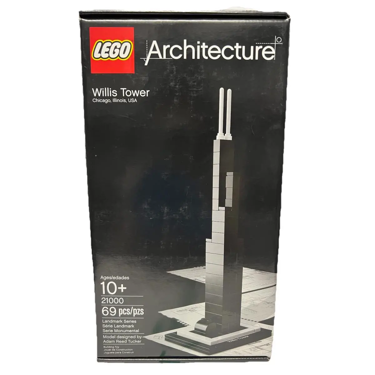 Lego Architecture Willis Tower Chicago Illinois Usa 21000 69 Pieces