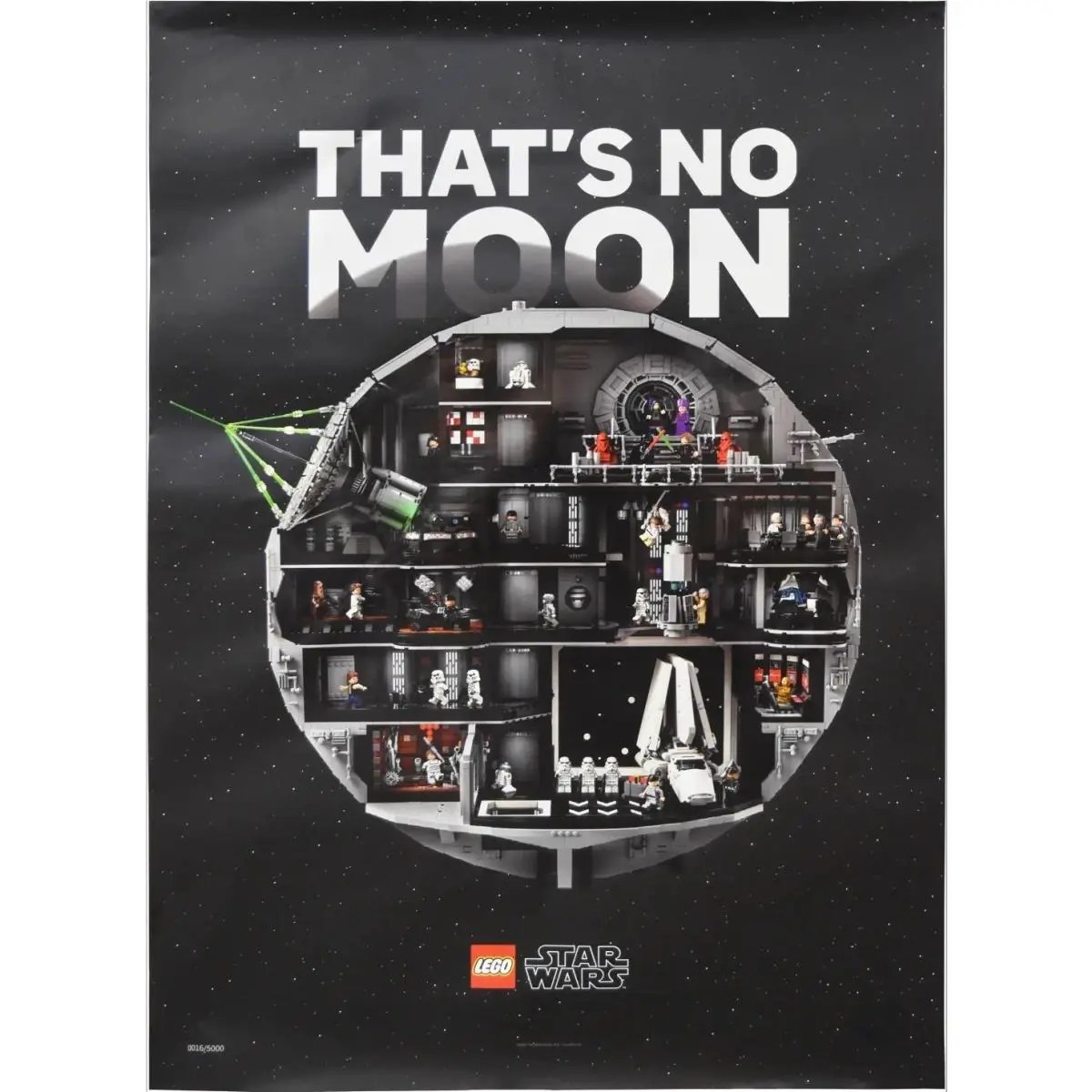 Lego 5010030 Star Wars Death Star Poster Premium Print Limited To 5000 31 X 23