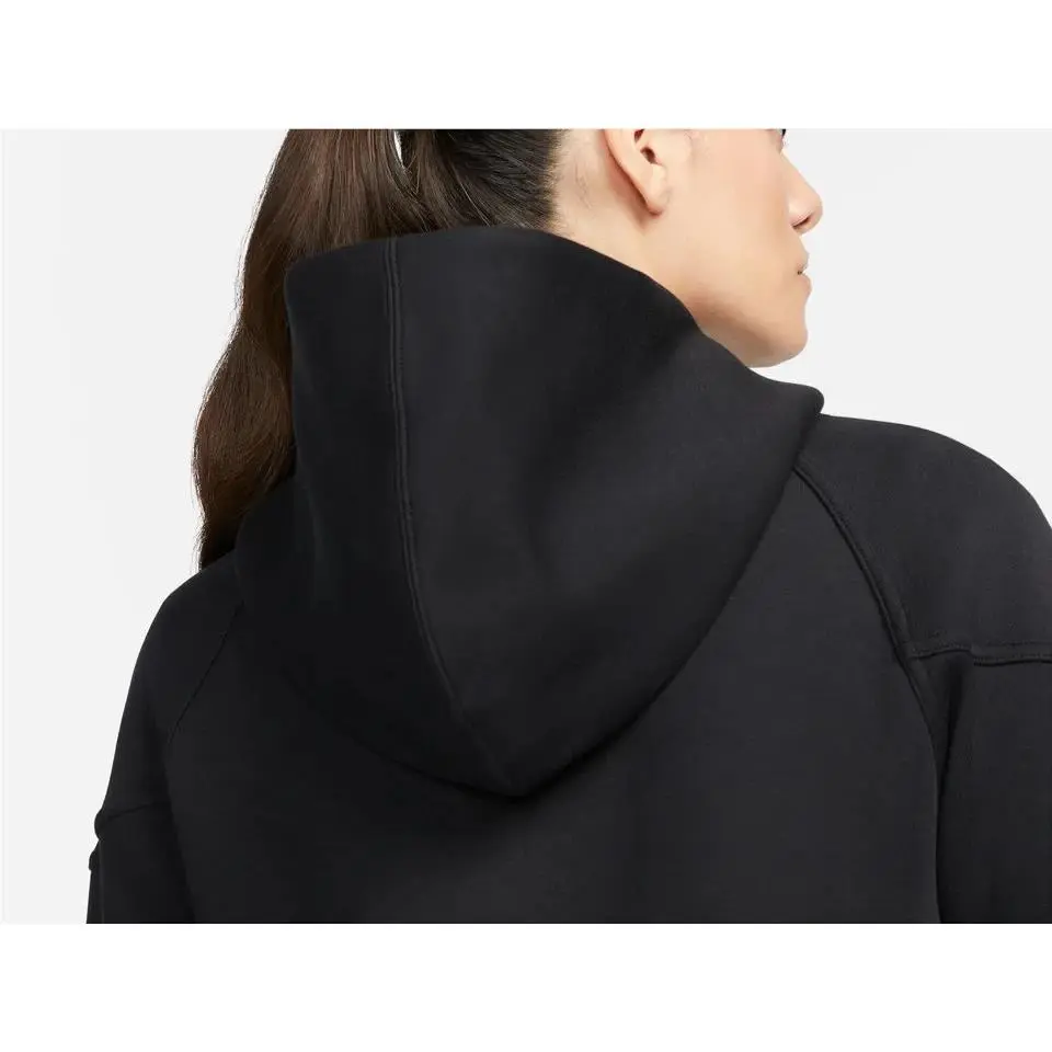 Nike clothing - Nike Sportswear Tech Fleece Windrunner Women`s Full-Zip Hoodie - FB8338-010 - BLACK/BLACK 3