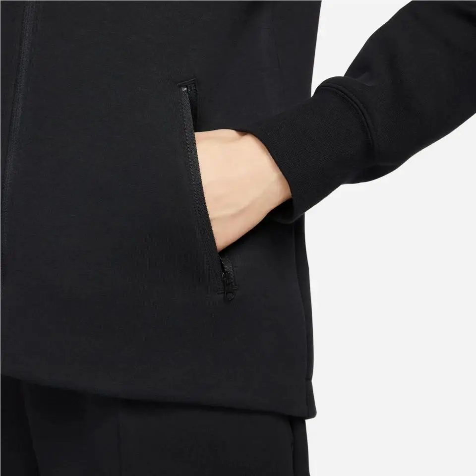 Nike clothing - Nike Sportswear Tech Fleece Windrunner Women`s Full-Zip Hoodie - FB8338-010 - BLACK/BLACK 6