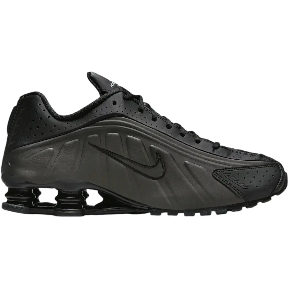 Nike Shox R4 Men Sneaker Shoe Black Bright Crimson Size 7-14 Athletic - Black/Black/Bright Crimson/Black