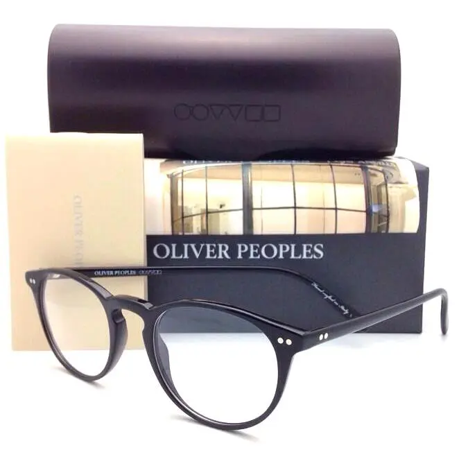 Oliver Peoples Eyeglasses Riley R BK OV 5004 1005 43-20 Black Frames