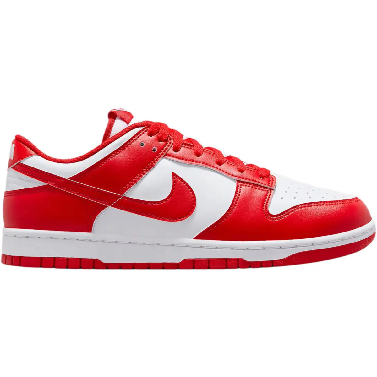 Nike Dunk Low Retro Men Sneaker Shoe White University Red Size 7-14 HF5441-104 - White/White/University Red