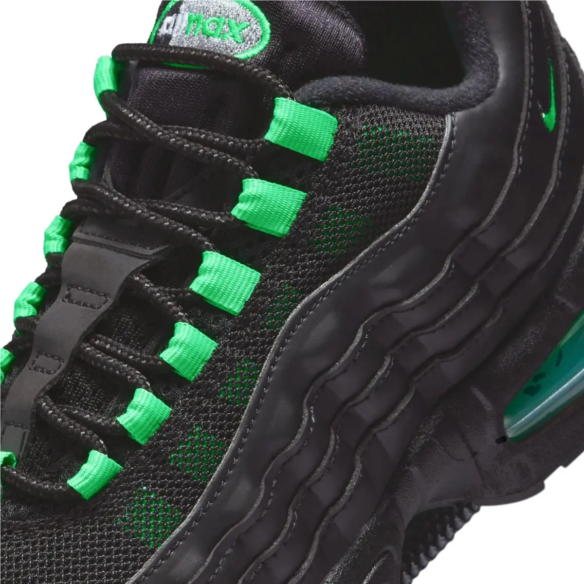 Nike shoes - Nike Air Max 95 - Air Max - IB1667-002 - Black/Black/Pearl Grey/Green Shock 5