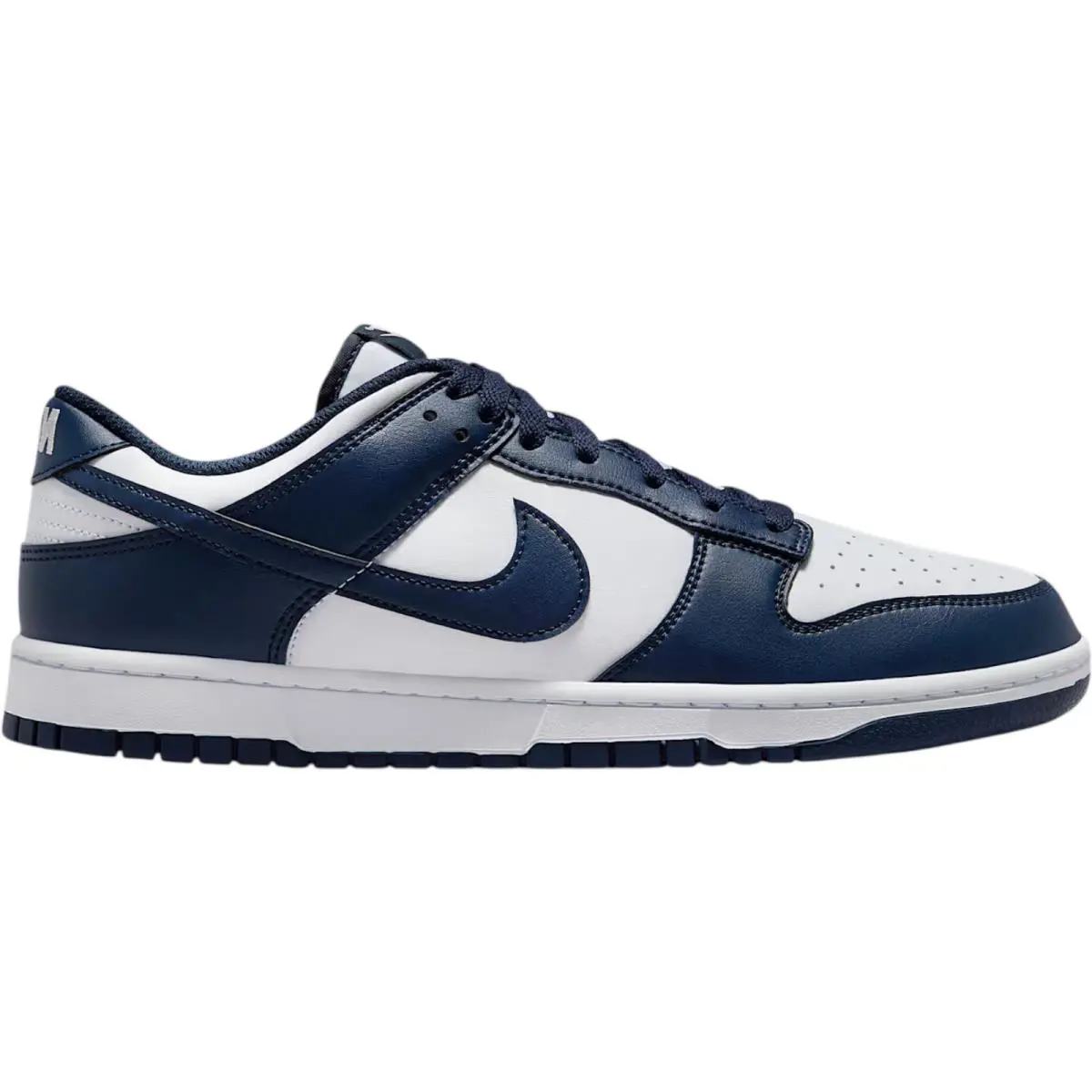 Nike Dunk Low Retro Men Sneaker Shoe White Midnight Navy US Size 7-14 HF5441-107 - White/White/Midnight Navy