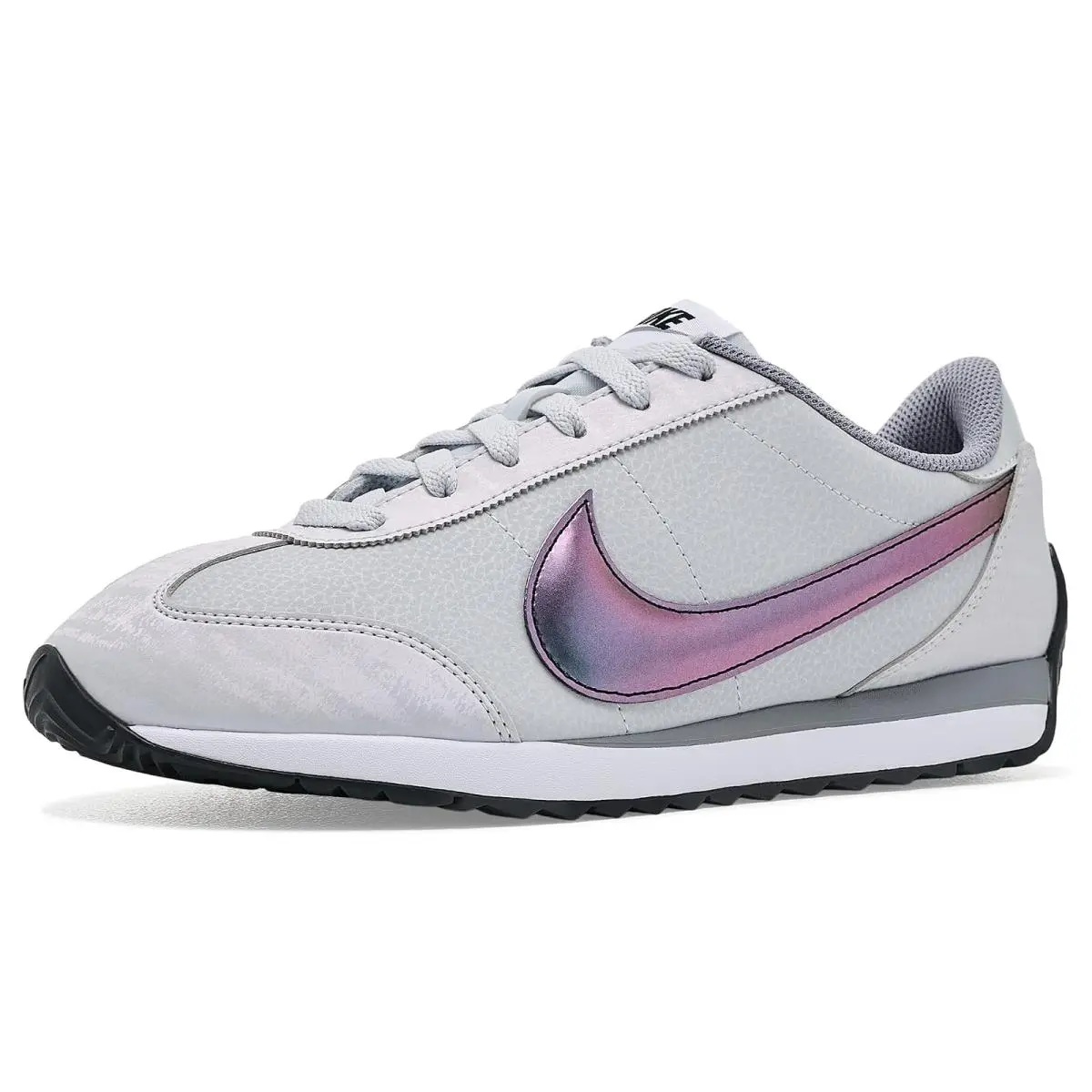 Woman`s Sneakers Athletic Shoes  Pacific Leather Pure Platinum/Black/Dark Smoke Grey/White/Stealth by Nike
